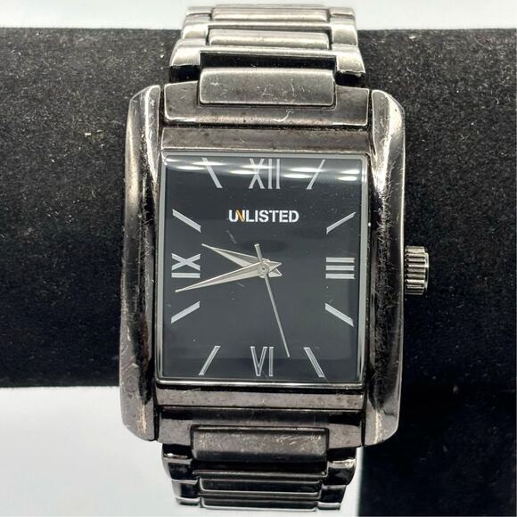 Black Unlisted Men's Watch - Picture 1 of 4